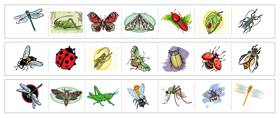 Insects Cutting Work - Montessori Print Shop Digital Download preschool scissor practice
