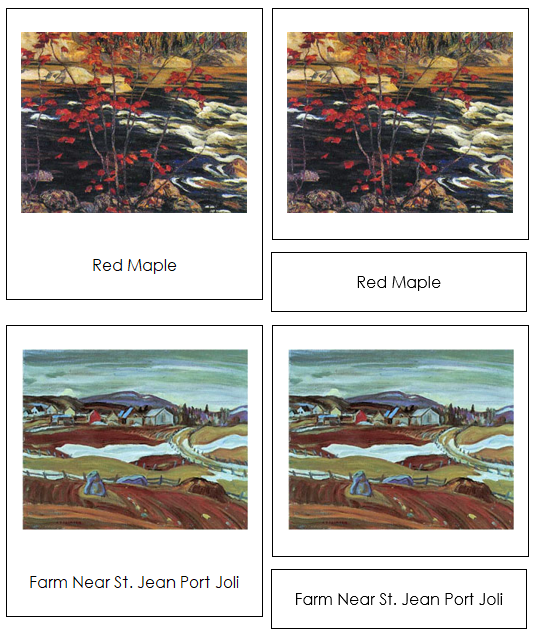 Alexander Young Jackson 3-Part Art Cards - Montessori Print Shop Digital Download