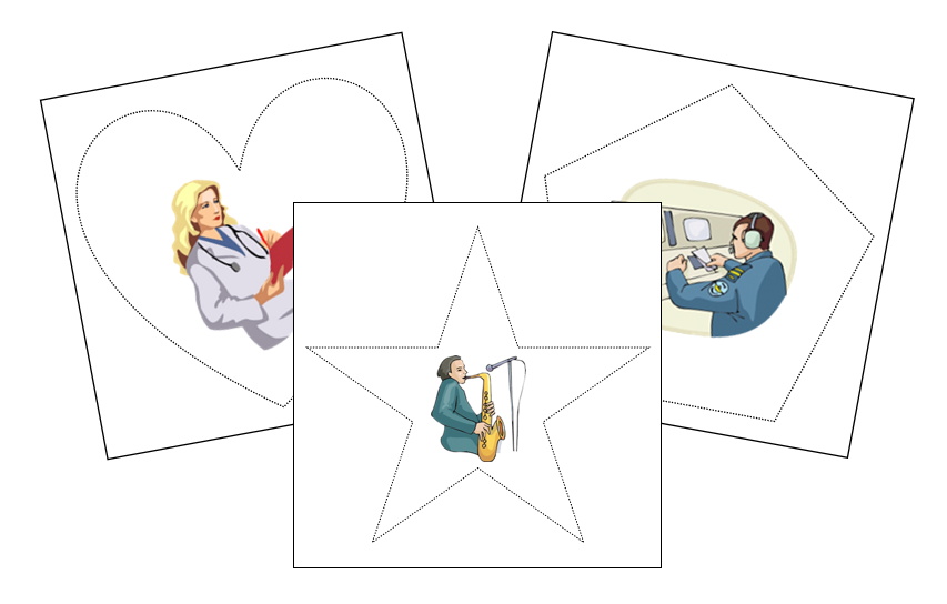 Job Cutting Work - Montessori Print Shop Digital Download preschool cutting practice