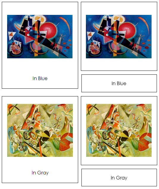 Wassily Kandinsky 3-Part Art Cards - Montessori Print Shop Digital Download
