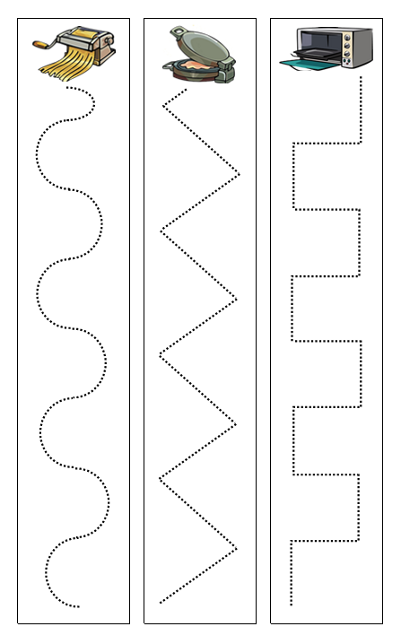 Kitchen Cutting Work - Montessori Print Shop Digital Download preschool cutting practice