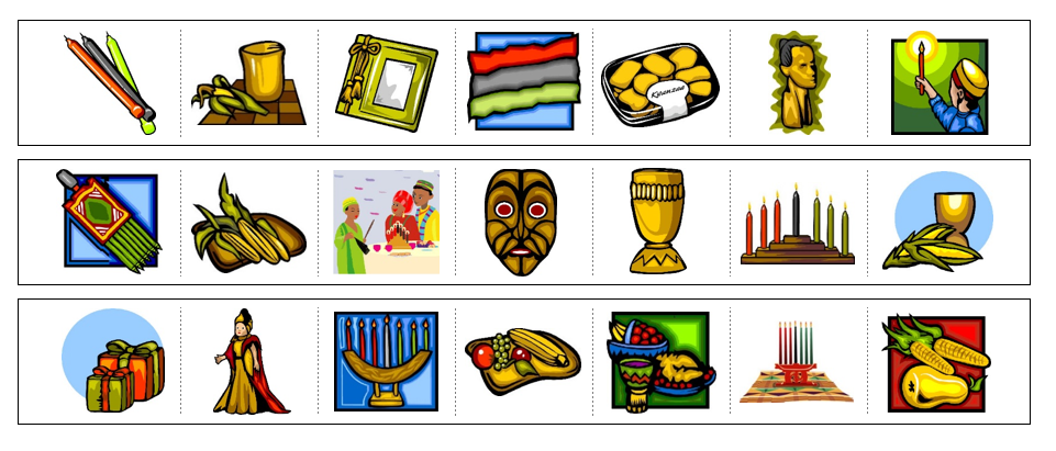 Kwanzaa Cutting Work - Montessori Print Shop Digital Download preschool cutting practice