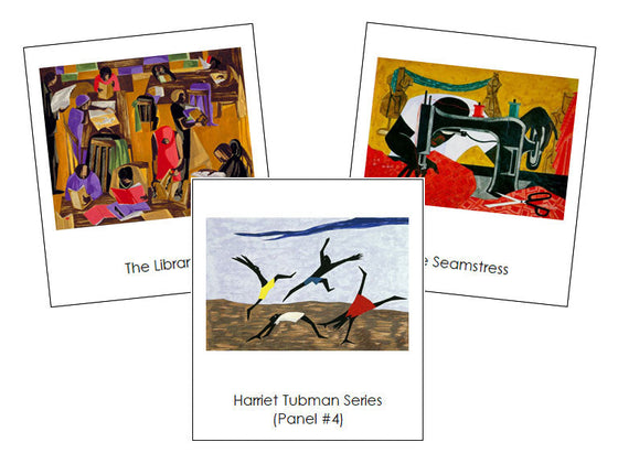 Jacob Lawrence Art Cards - Montessori art materials