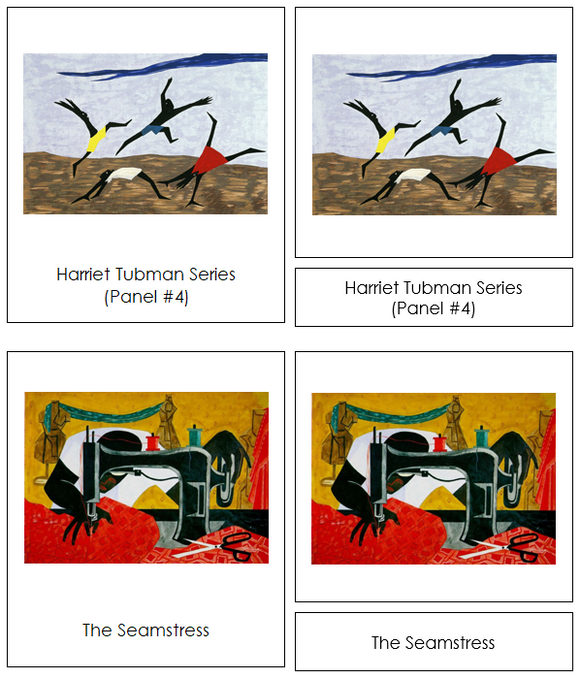 Jacob Lawrence Art Cards - Montessori art materials