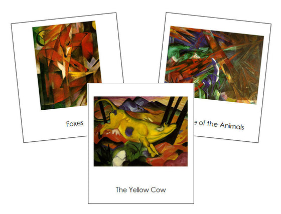 Franz Marc Art Cards - montessori art material