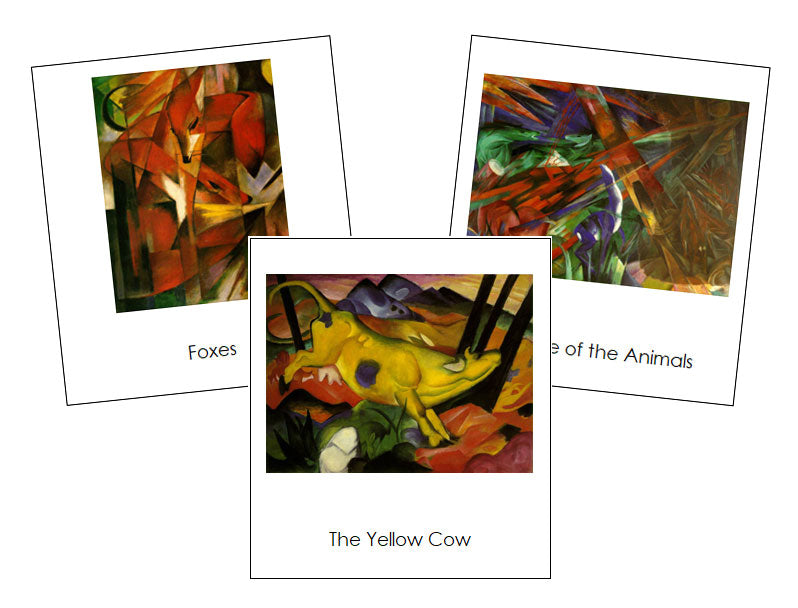 Franz Marc Art Cards - montessori art material