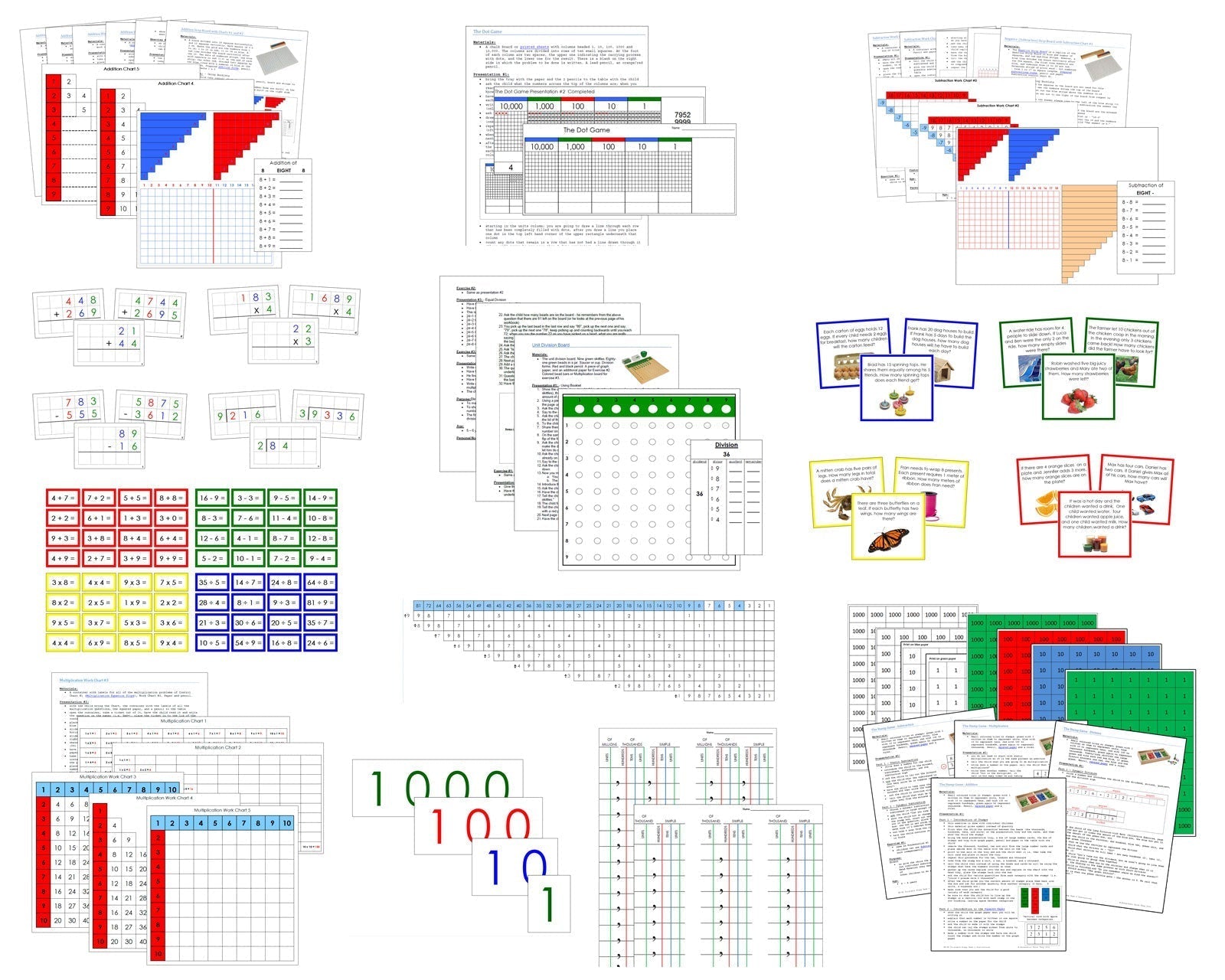 Printable Montessori Math Operations Lessons - Montessori Print Shop Digital Download