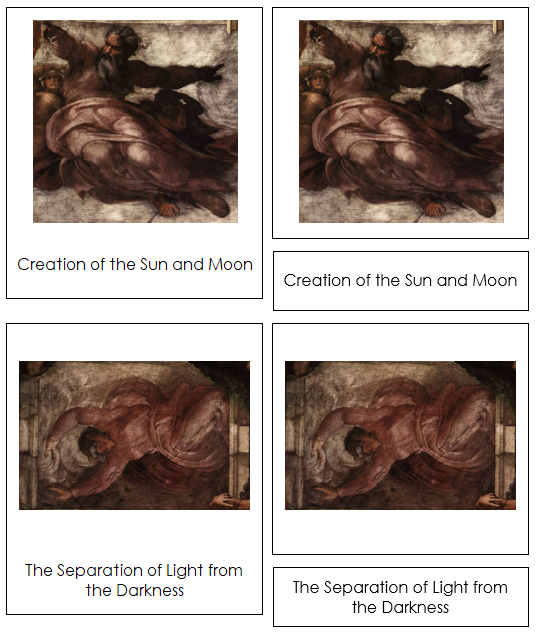 Michelangelo 3-Part Art Cards - Montessori Print Shop Digital Download