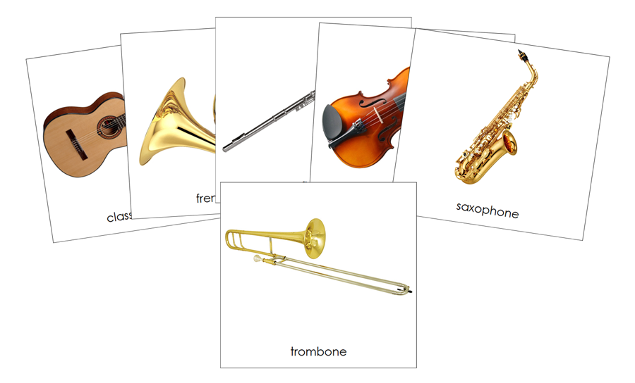 Musical Instruments Safari Toob Cards - Montessori Print Shop Digital Download