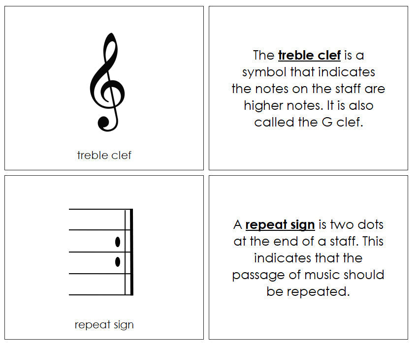 Musical Notes & Symbols Book - Montessori Print Shop Digital Download