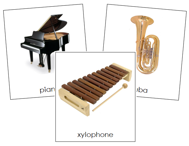 Musical Instruments - Set 1 - Montessori Print Shop