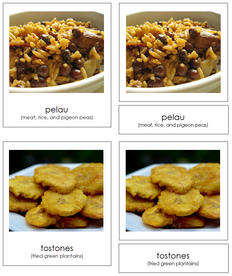 Foods of North America 3-Part Cards - Montessori Print Shop Digital Download