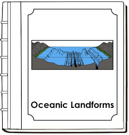 Oceanic Landforms Nomenclature Book (red) - Montessori Print Shop Digital Download