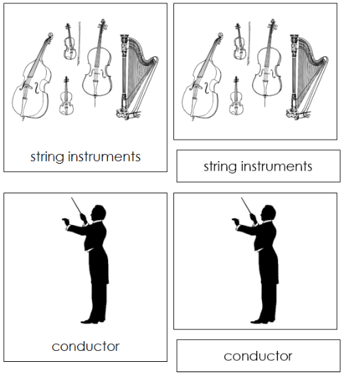 Orchestra Nomenclature Cards - Montessori Print Shop