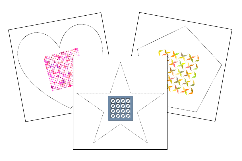 Pattern Cutting Work - Montessori Print Shop preschool cutting practice