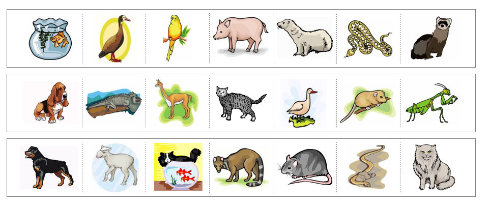 Pets Cutting Work - Montessori Print Shop Digital Download preschool scissor practice