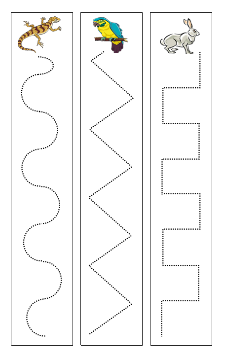 Pets Cutting Work - Montessori Print Shop preschool scissor practice