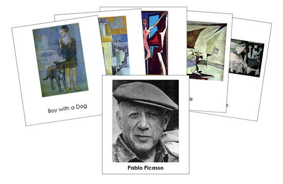 Pablo Picasso 3-Part Art Cards - Montessori Print Shop Digital Download