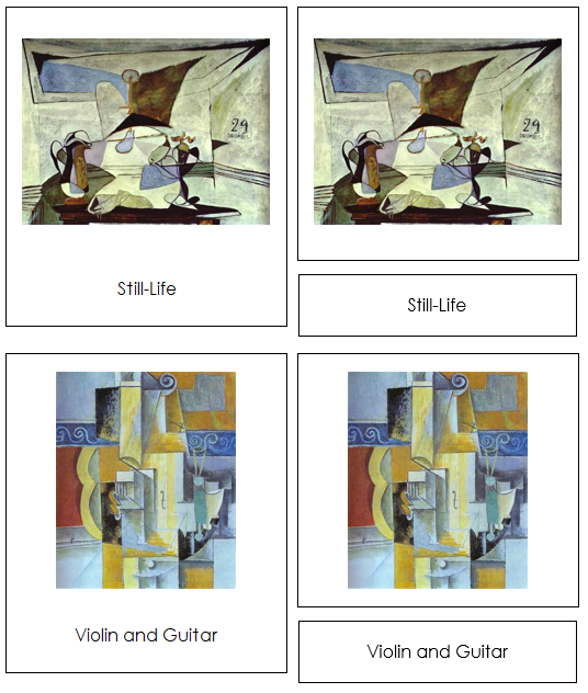Pablo Picasso 3-Part Art Cards - Montessori Print Shop Digital Download