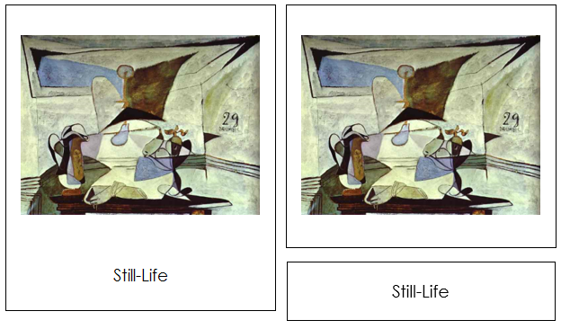 Pablo Picasso Art Cards - montessori art materials