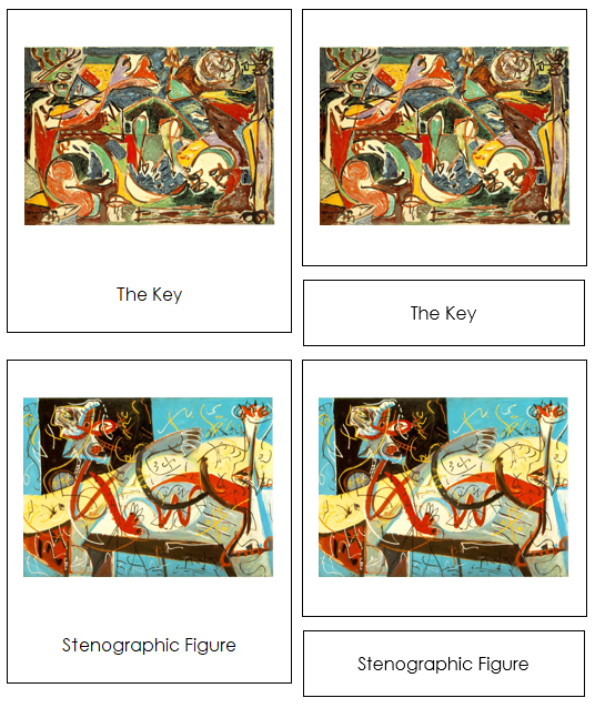 Jackson Pollock 3-Part Art Cards - Montessori Print Shop Digital Download