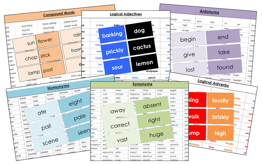 Primary Montessori Grammar Bundle in Color (13 Lessons) - Montessori Print Shop Digital Download Grammar Lessons