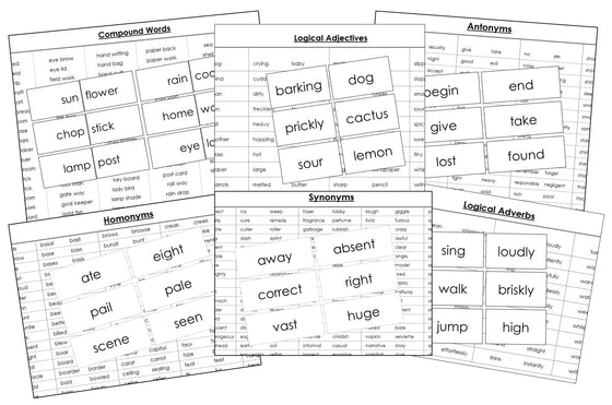 Primary Montessori Grammar Bundle (13 Lessons) - Montessori Print Shop Grammar Lessons