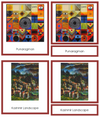 Sayed Haider Raza 3-Part Art Cards (borders) - Montessori Print Shop