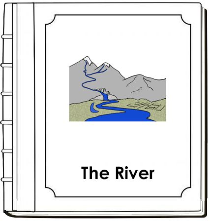 Parts of a River Nomenclature Book (red) - Montessori Print Shop Digital Download