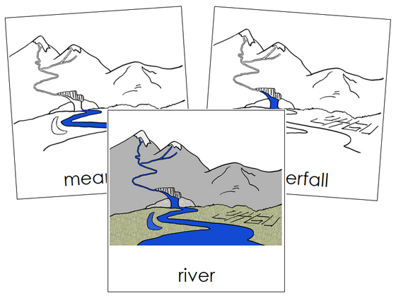 River Nomenclature Cards - Montessori Print Shop