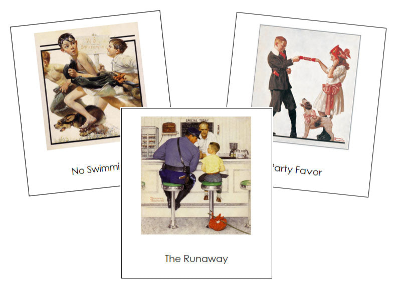 Norman Rockwell Art Cards - montessori art materials