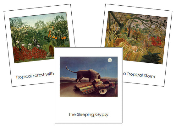 Henri Rousseau Art Cards - montessori art materials