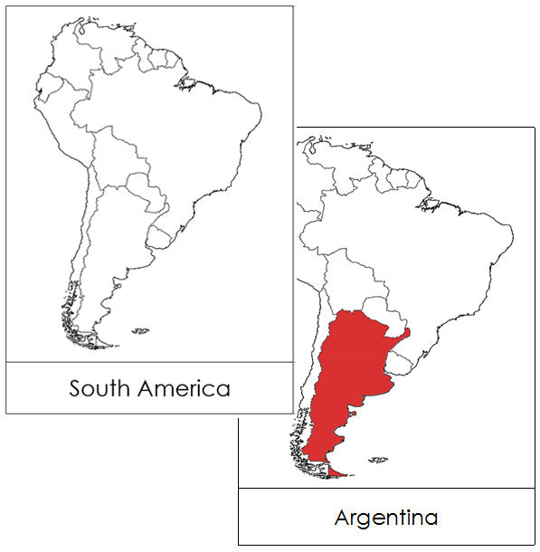 South America Flash Cards - Montessori Print Shop Digital Download