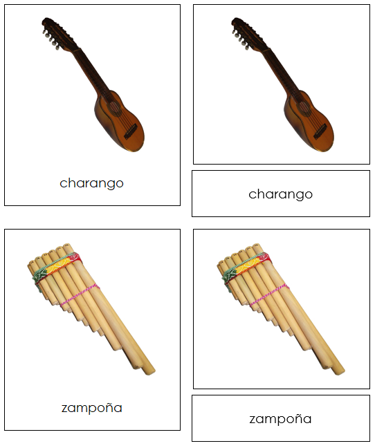 South American Musical Instruments - Montessori Print Shop Digital Download continent study
