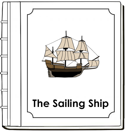Sailing Ship Nomenclature Book (red) - Montessori Print Shop Digital Download
