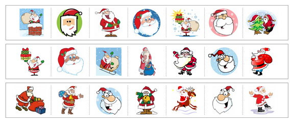 Santa Cutting Work - Preschool Activity by Montessori Print Shop