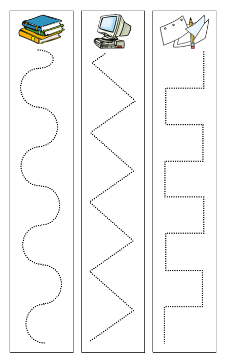 School Items Cutting Work - Montessori Print Shop Digital Download preschool cutting practice