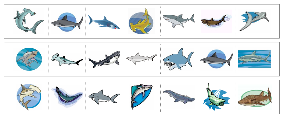 Sharks Cutting Work - Montessori Print Shop Digital Download preschool scissor practice