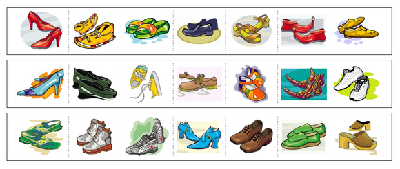 Shoes Cutting Work - Preschool Activity by Montessori Print Shop