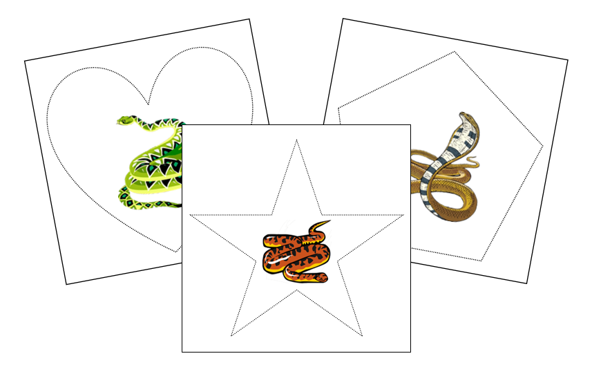 Snakes Cutting Work - Montessori Print Shop Digital Download preschool cutting practice