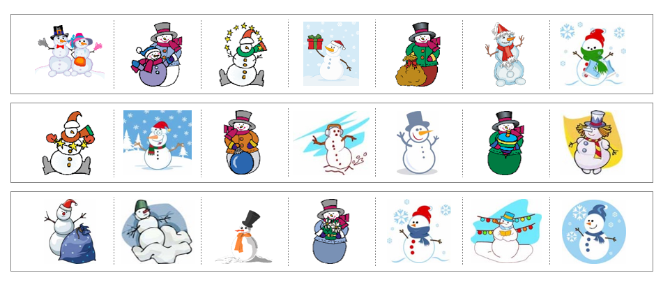 Snowman Cutting Work - Montessori Print Shop Digital Download preschool cutting practice