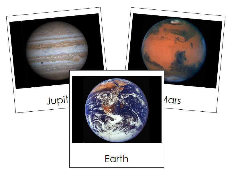 solar system nomenclature cards - Montessori Print Shop Digital Download