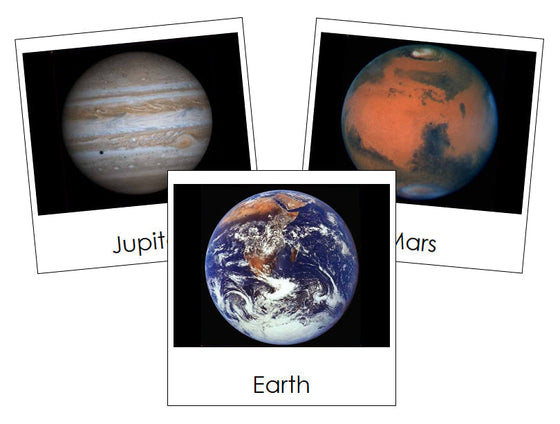 solar system nomenclature cards - Montessori Print Shop