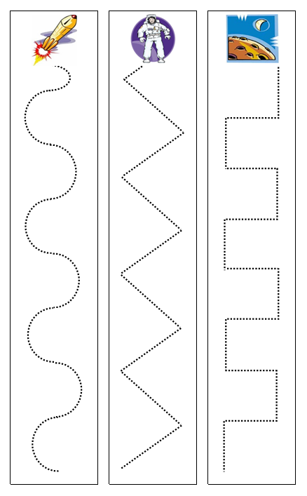 Space Cutting Work - Montessori Print Shop Digital Download preschool activity