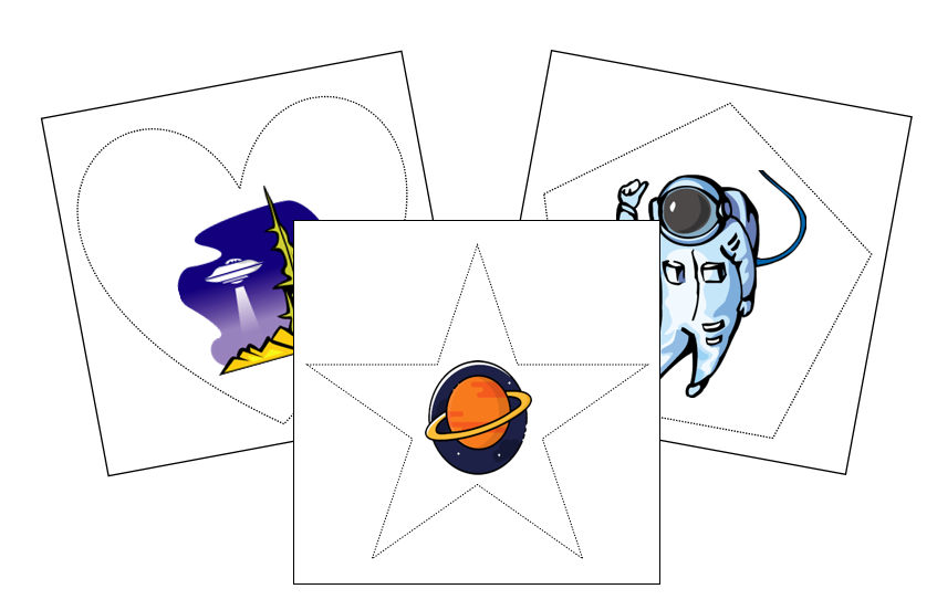 Space Cutting Work - Montessori Print Shop Digital Download preschool activity
