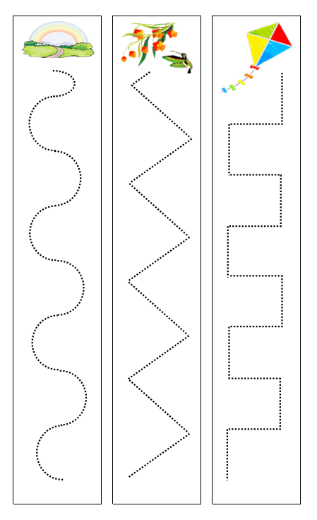 Spring Cutting Work - Montessori Print Shop preschool cutting practice