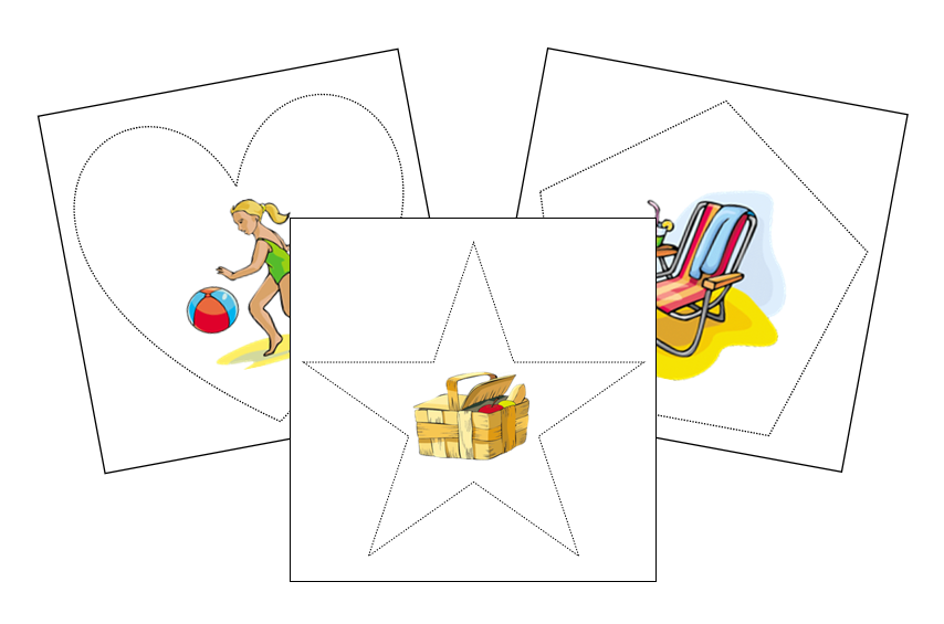 Summer Cutting Work - Montessori Print Shop Digital Download preschool scissor practice