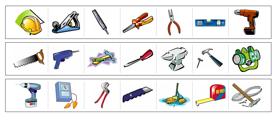 Tools Cutting Work - Montessori Print Shop Digital Download preschool cutting practice