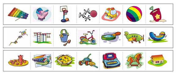 Toys Cutting Work - Preschool Activity - Montessori Print Shop Digital Download