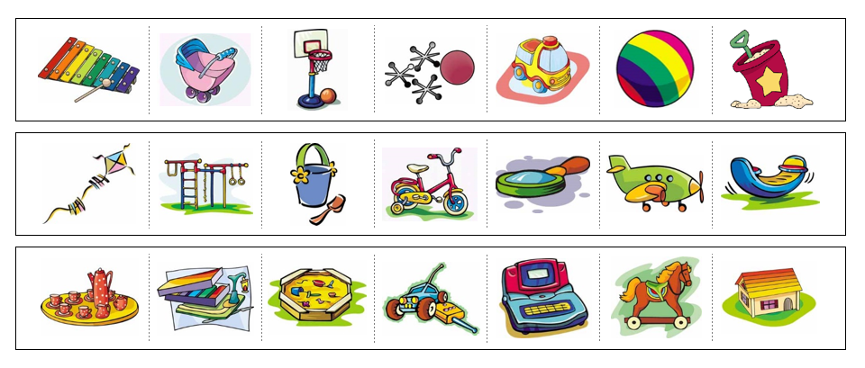 Toys Cutting Work - Montessori Print Shop Digital Download preschool cutting practice